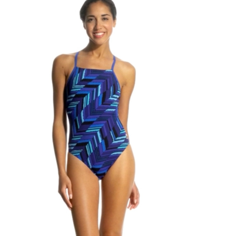 Speedo Endurance+ Angles Free Back One Piece Swimsuit